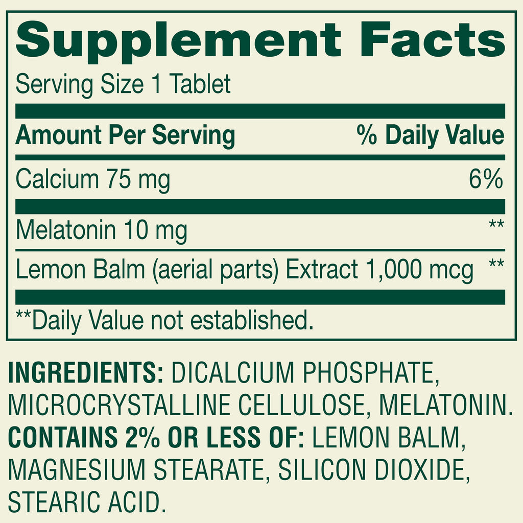 Spring Valley Extra Strength Melatonin Tablets Dietary Supplement Value Size, 10 mg, 240 Count