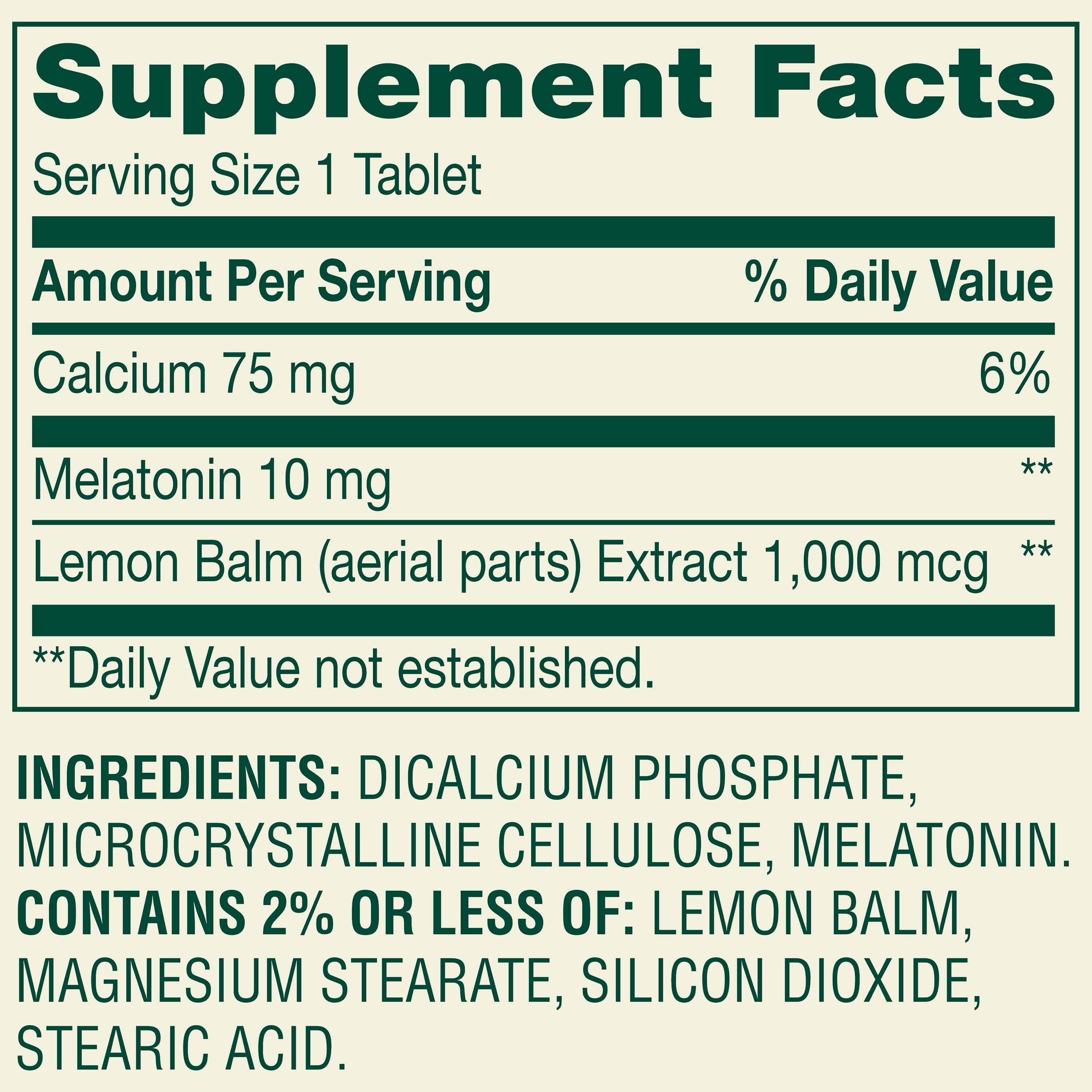 Spring Valley Extra Strength Melatonin Tablets Dietary Supplement Value Size, 10 mg, 240 Count